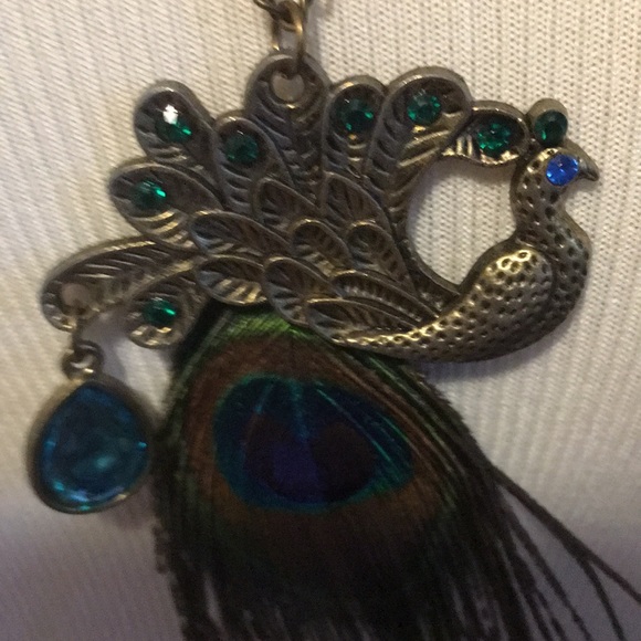 3/$15 Costume Peacock Necklace - Picture 3 of 3